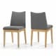 preview thumbnail 10 of 17, Dimitri Mid-Century Fabric Dining Chair (Set of 2) by Christopher Knight Home