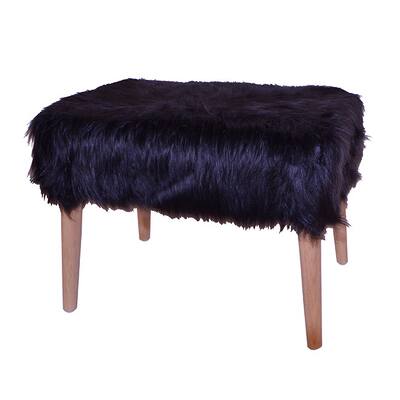 Faux Fur Stool