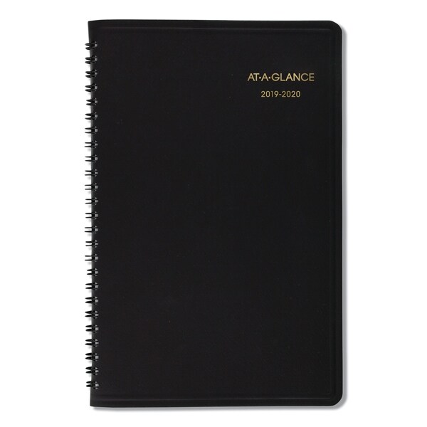 AT-A-GLANCE Weekly Appointment Book, Academic, 10 7/8 x 8 1/4, Black, 2019-2020. Opens flyout.