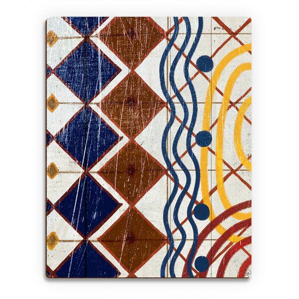 Sand Tiles Wall Art Print on Wood Bed Bath & Beyond 14063284
