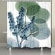 preview thumbnail 2 of 4, Laural Home Blue Lily of Eucalyptus 71" x 72" Shower Curtain