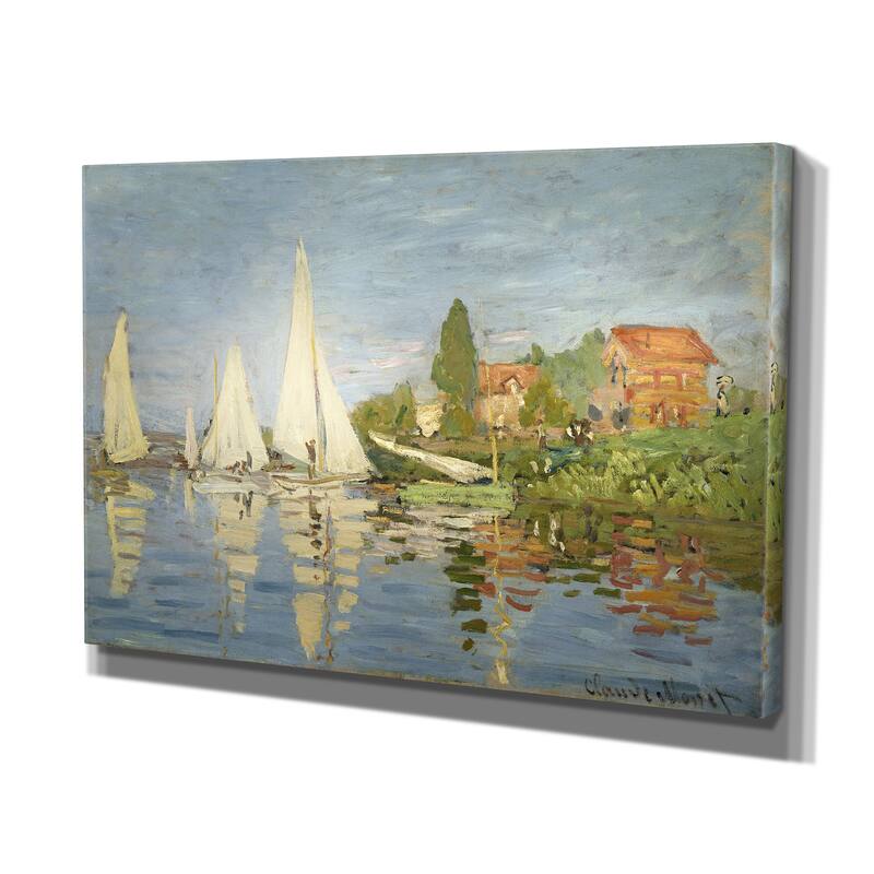 Claude Monet 'Regatta at Argenteuil' Wrapped Canvas Wall Art
