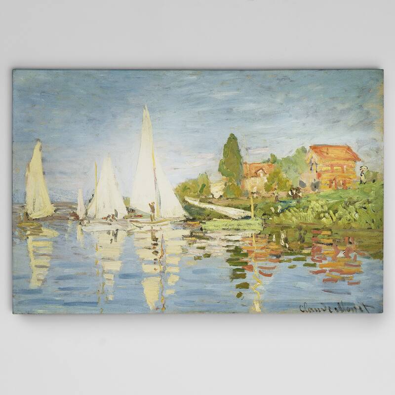 Claude Monet 'Regatta at Argenteuil' Wrapped Canvas Wall Art
