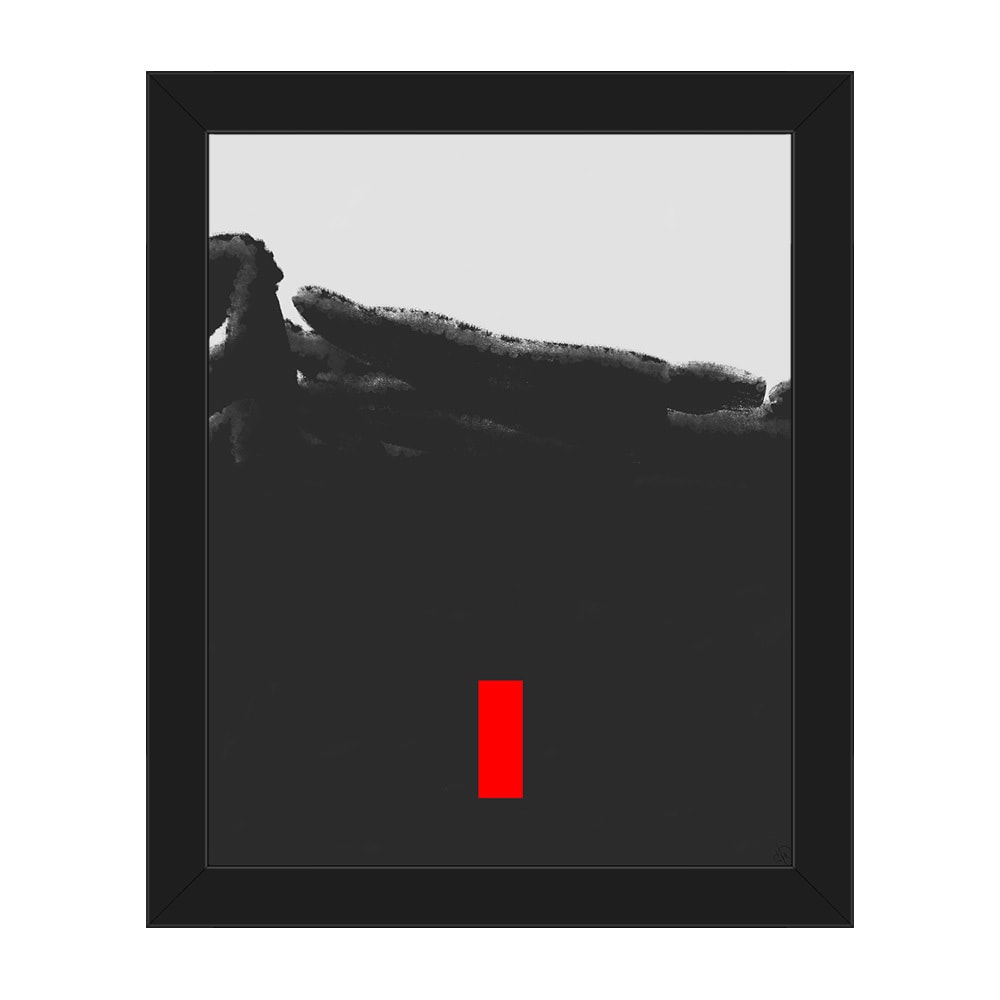 Shop Red Door In The Storm Framed Canvas Wall Art Print On Sale
