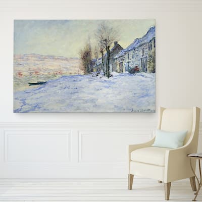 Claude Monet 'Sunshine and Snow' Wrapped Canvas Art