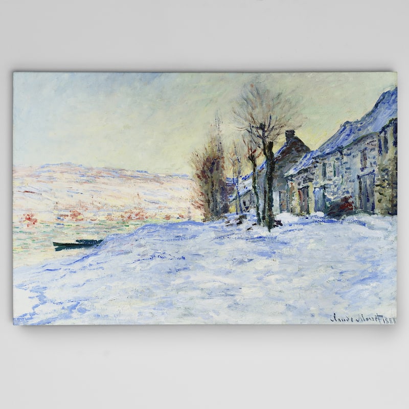 Claude Monet 'Sun and Snow' Canvas