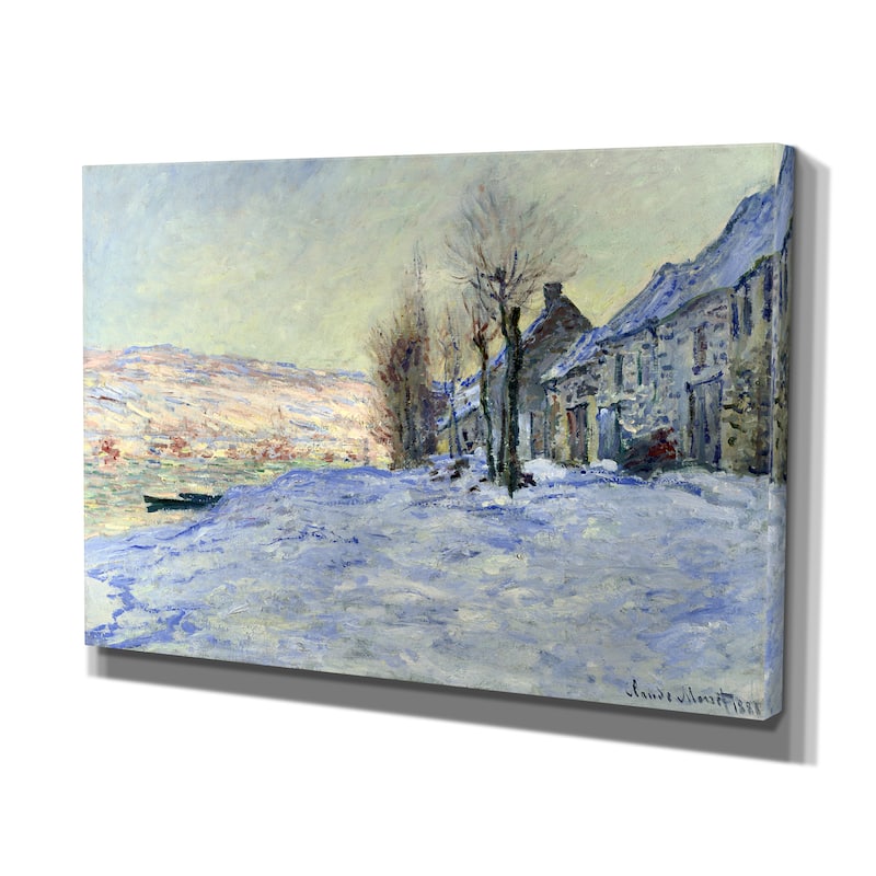 Claude Monet 'Sun and Snow' Canvas