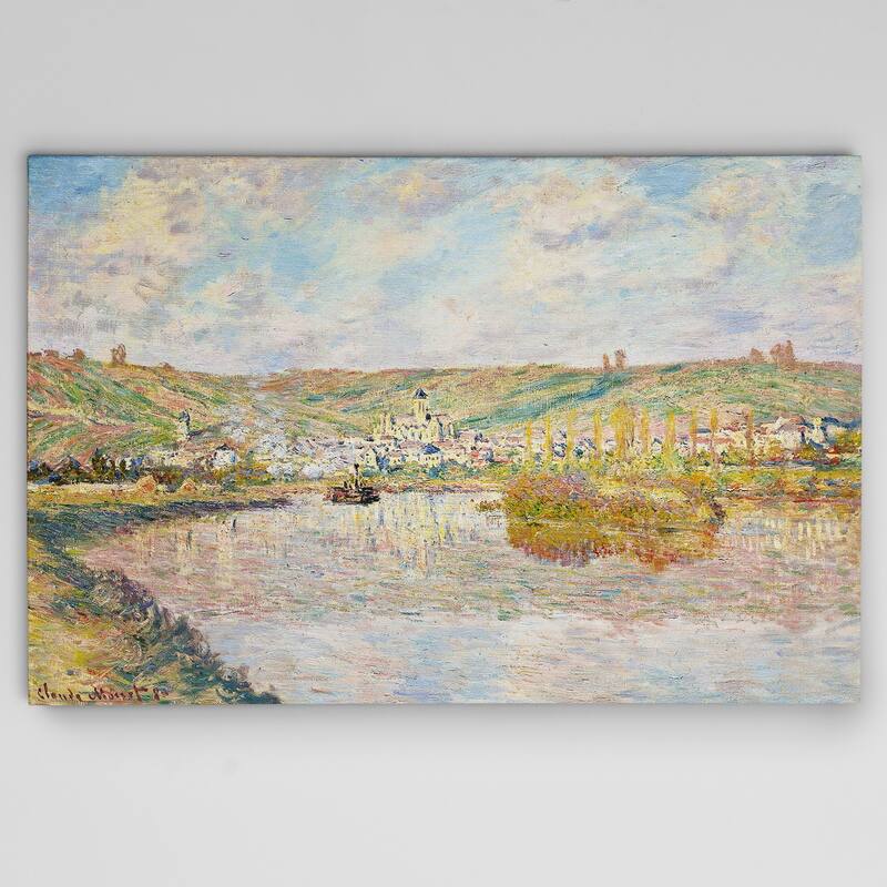 Late Afternoon in Vetheuil Hand-wrapped Wall Art