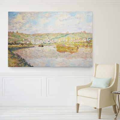 Late Afternoon in Vetheuil Hand-wrapped Wall Art