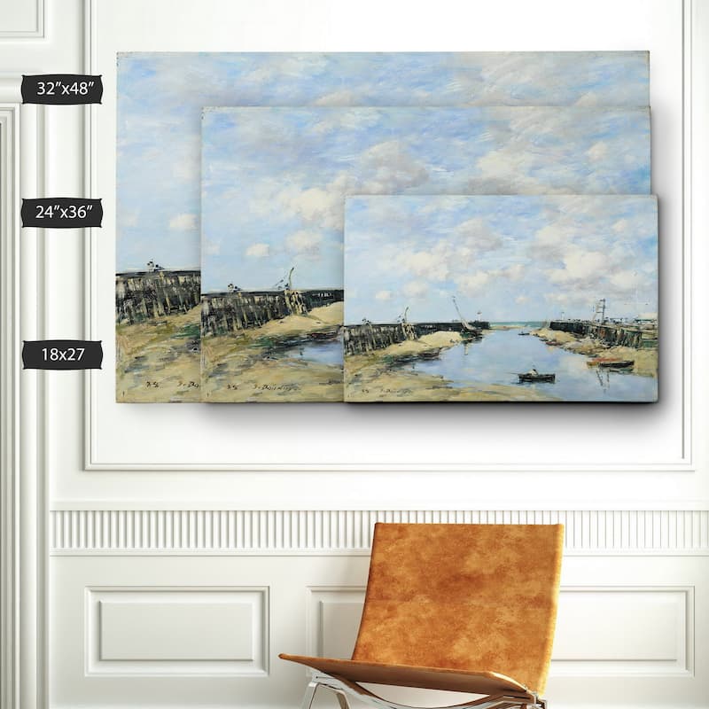 Wexford Home Claude Monet 'The Entrance to Trouville' Multicolored Canvas Artwork