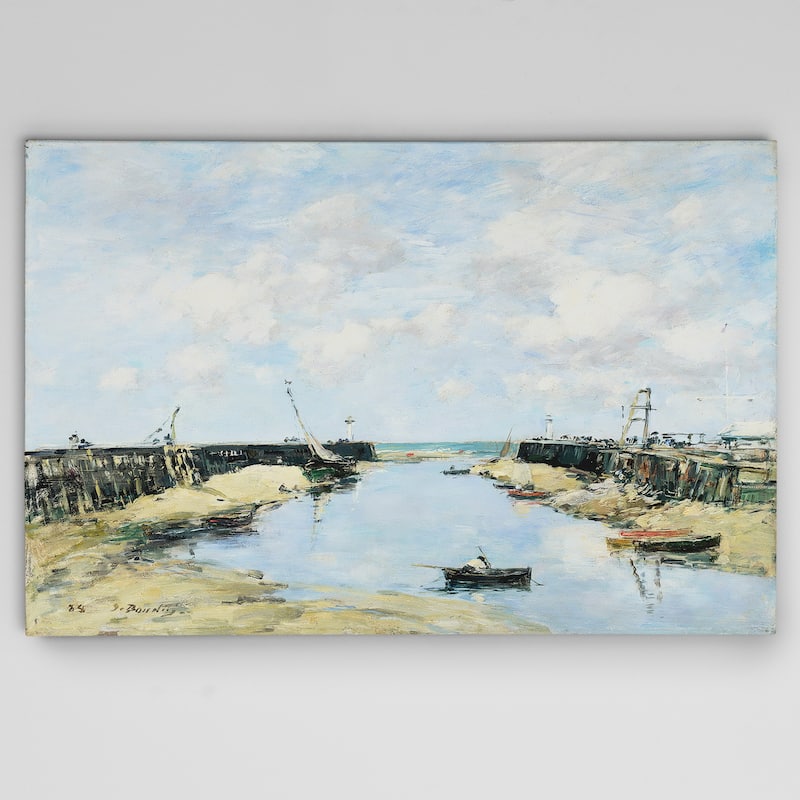 Wexford Home Claude Monet 'The Entrance to Trouville' Multicolored Canvas Artwork