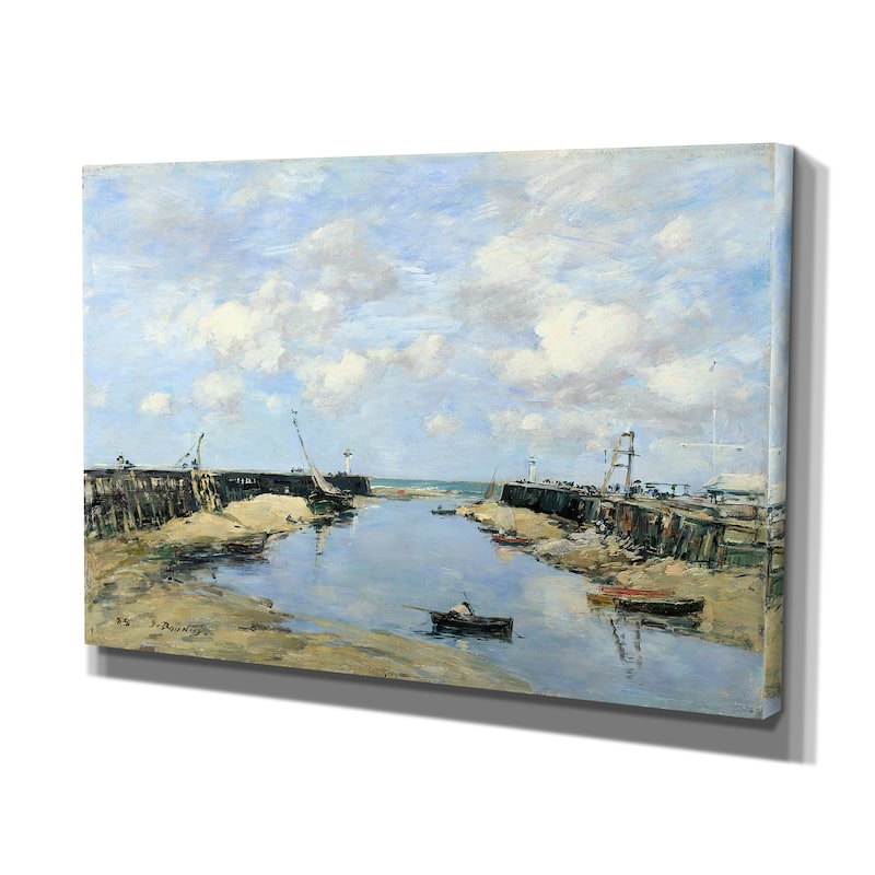 Wexford Home Claude Monet 'The Entrance to Trouville' Multicolored Canvas Artwork