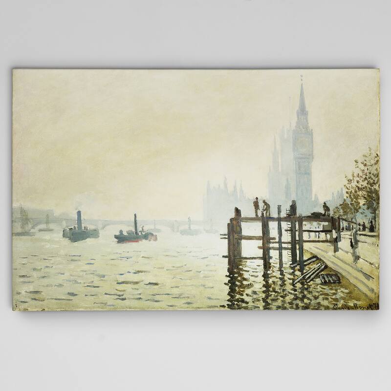 Wexford Home Thames-Below-Westminster Canvas Wall Art