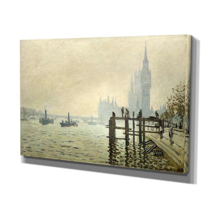 Wexford Home Thames-Below-Westminster Canvas Wall Art