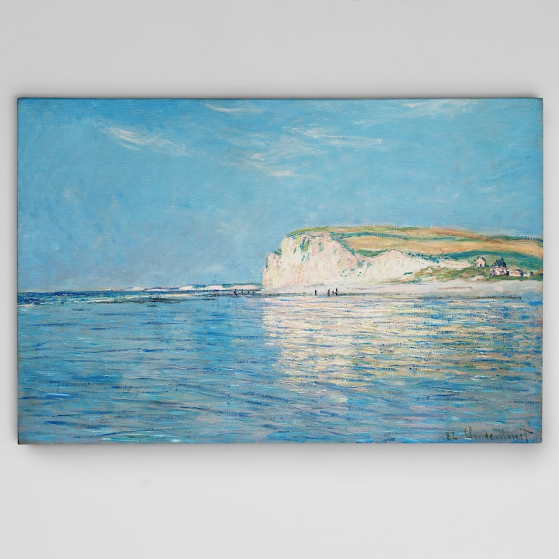 Claude Monet's 'Low Tide at Pourville' Gallery Wrapped Canvas Wall Art