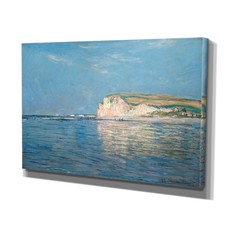 Claude Monet's 'Low Tide at Pourville' Gallery Wrapped Canvas Wall Art