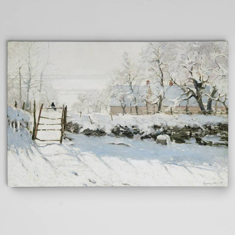 Wexford Home Claude Monet 'The-Magpie' Premium Giclee Gallery Wrapped Canvas