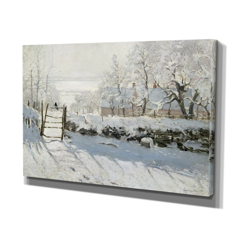 Wexford Home Claude Monet 'The-Magpie' Premium Giclee Gallery Wrapped Canvas