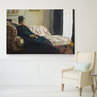 Claude Monet 'Meditation, or Madame Monet on the Sofa' Wrapped Canvas Art