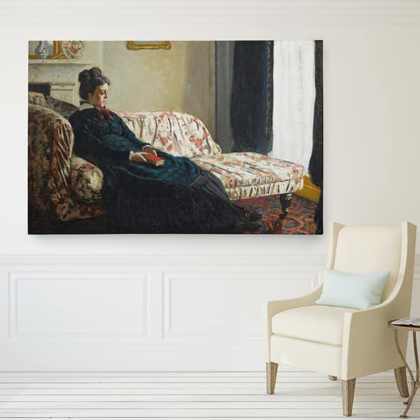 Claude Monet 'Meditation, or Madame Monet on the Sofa' Wrapped Canvas ...