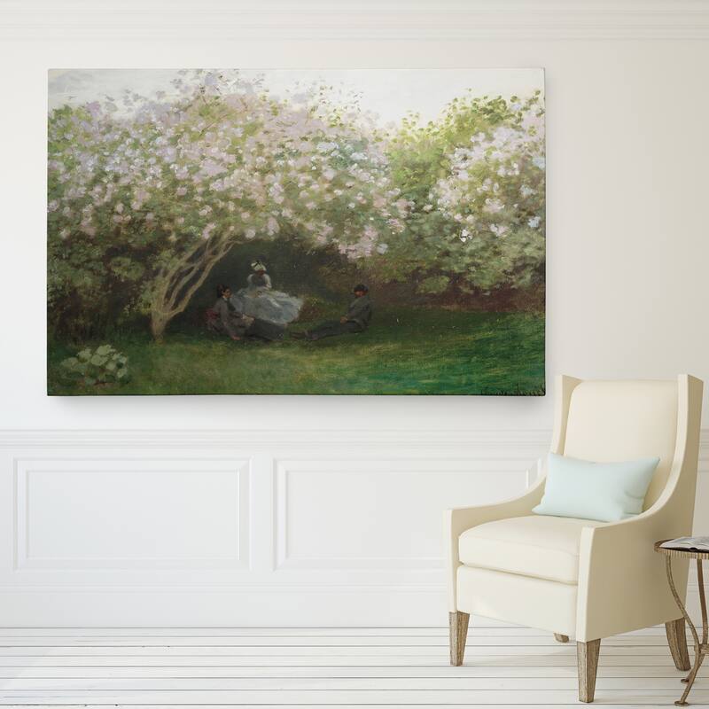 Wexford HOme Claude Monet 'Lilacs Grey Weather' Canvas Print