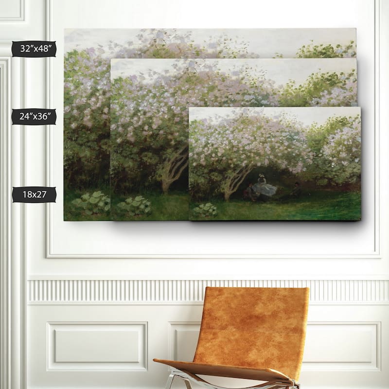 Wexford HOme Claude Monet 'Lilacs Grey Weather' Canvas Print