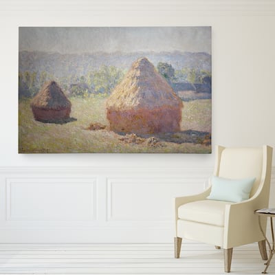 Wexford Home Claude Monet 'Haystacks End' Giclee Wall Art