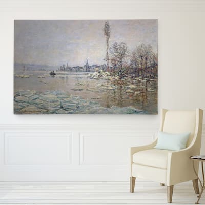 Wexford Home Claude Monet 'Breakup-of-Ice' Gallery-wrapped Canvas Art