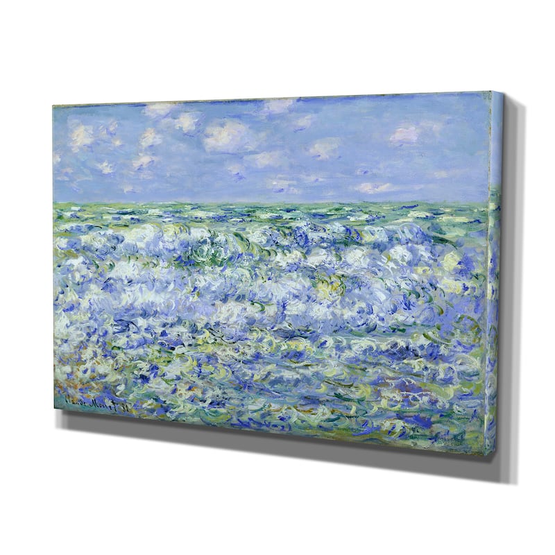 Claude Monet 'Waves Breaking' Canvas Wall Art