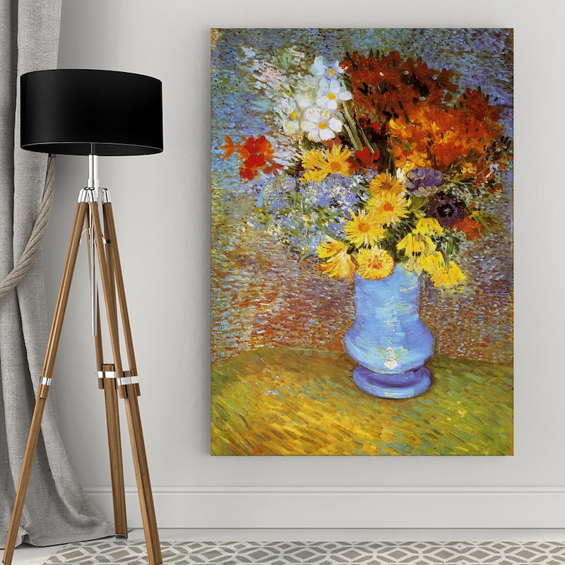 Vincent Van Gogh 'Vase of Flowers' Wrapped Canvas Art