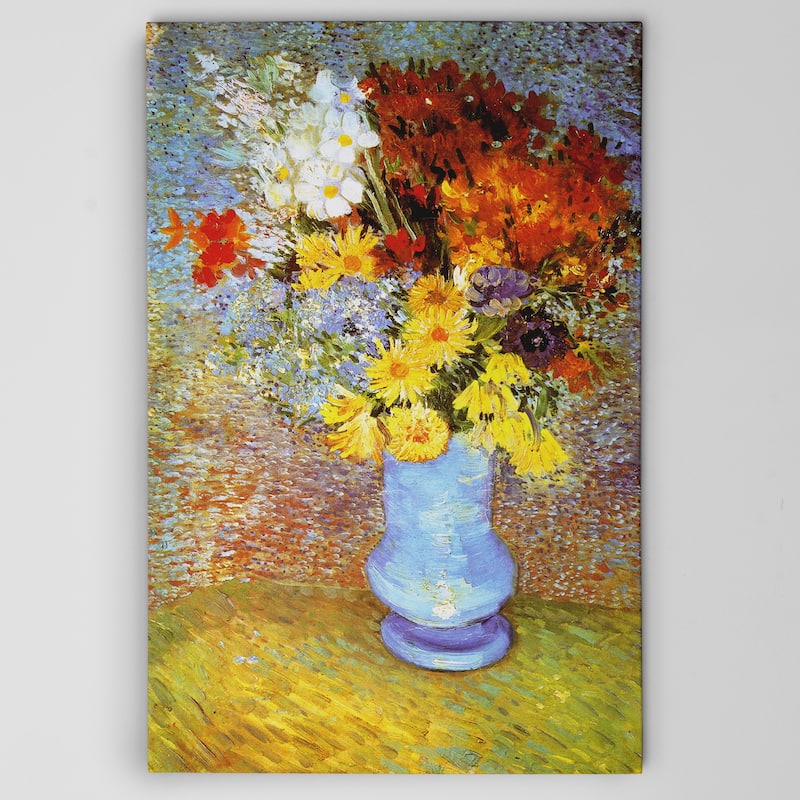 Vincent Van Gogh 'Vase of Flowers' Wrapped Canvas Art