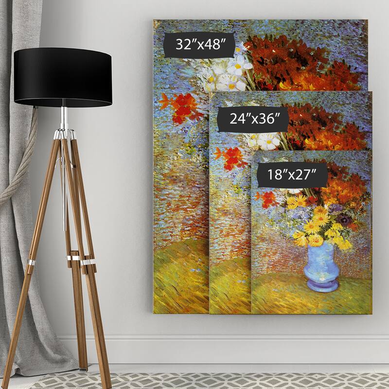 Vincent Van Gogh 'Vase of Flowers' Wrapped Canvas Art