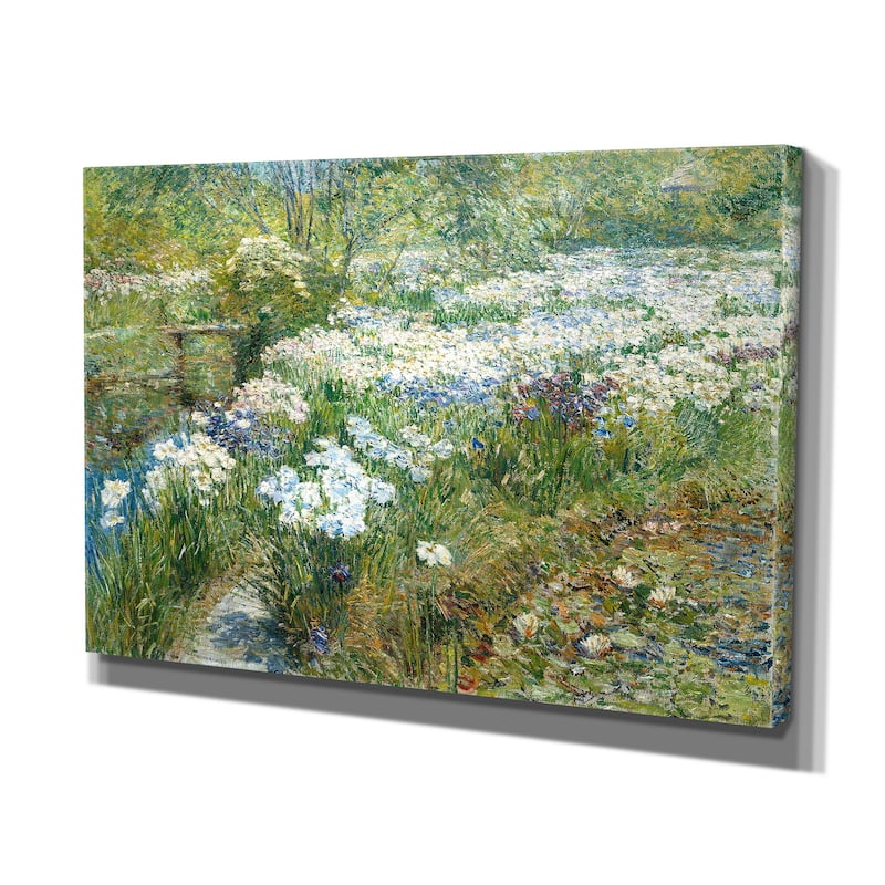Wexford Home Childe Hassam 'The Water Garden' Hand-wrapped Glicee Canvas Art