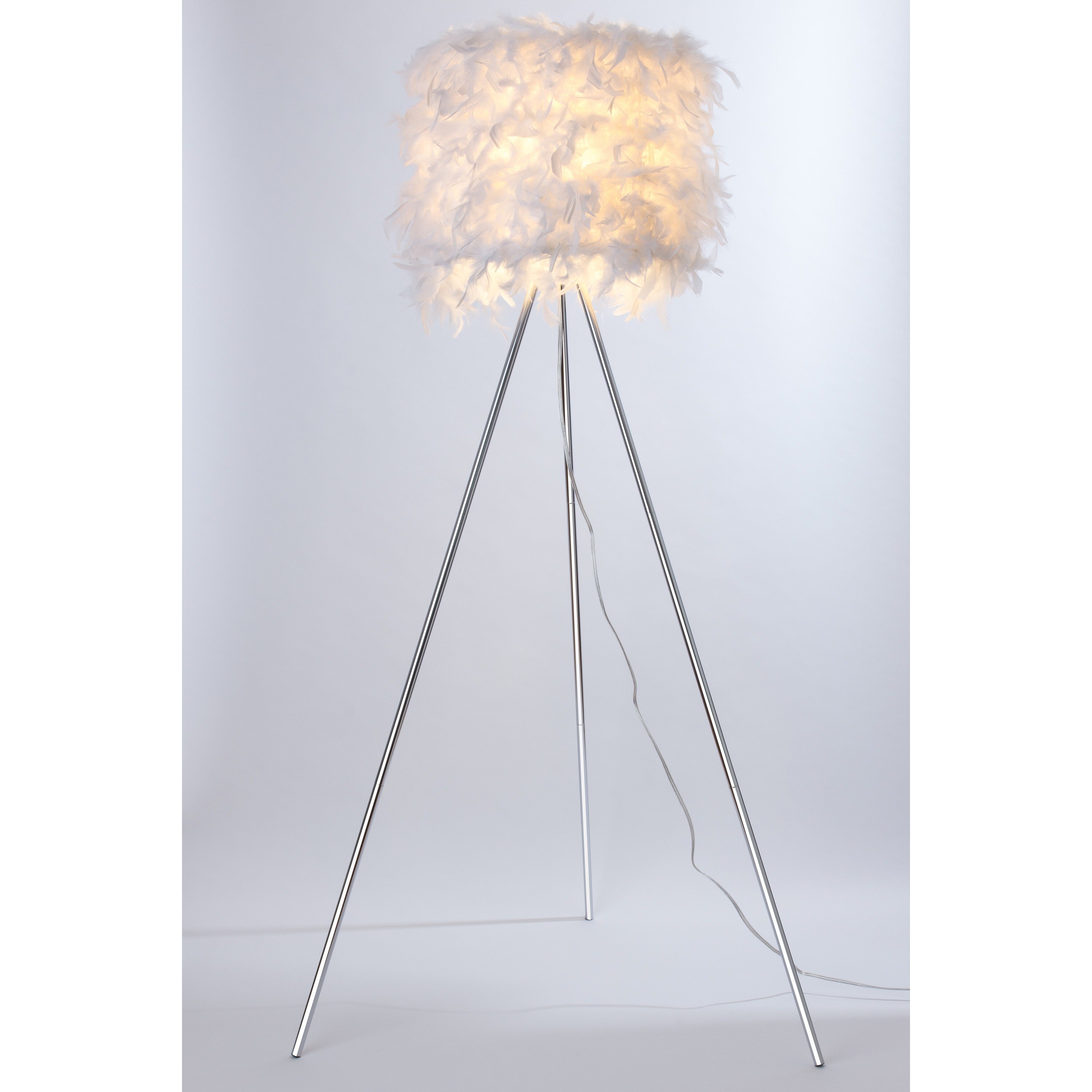 european style feather floor lamp