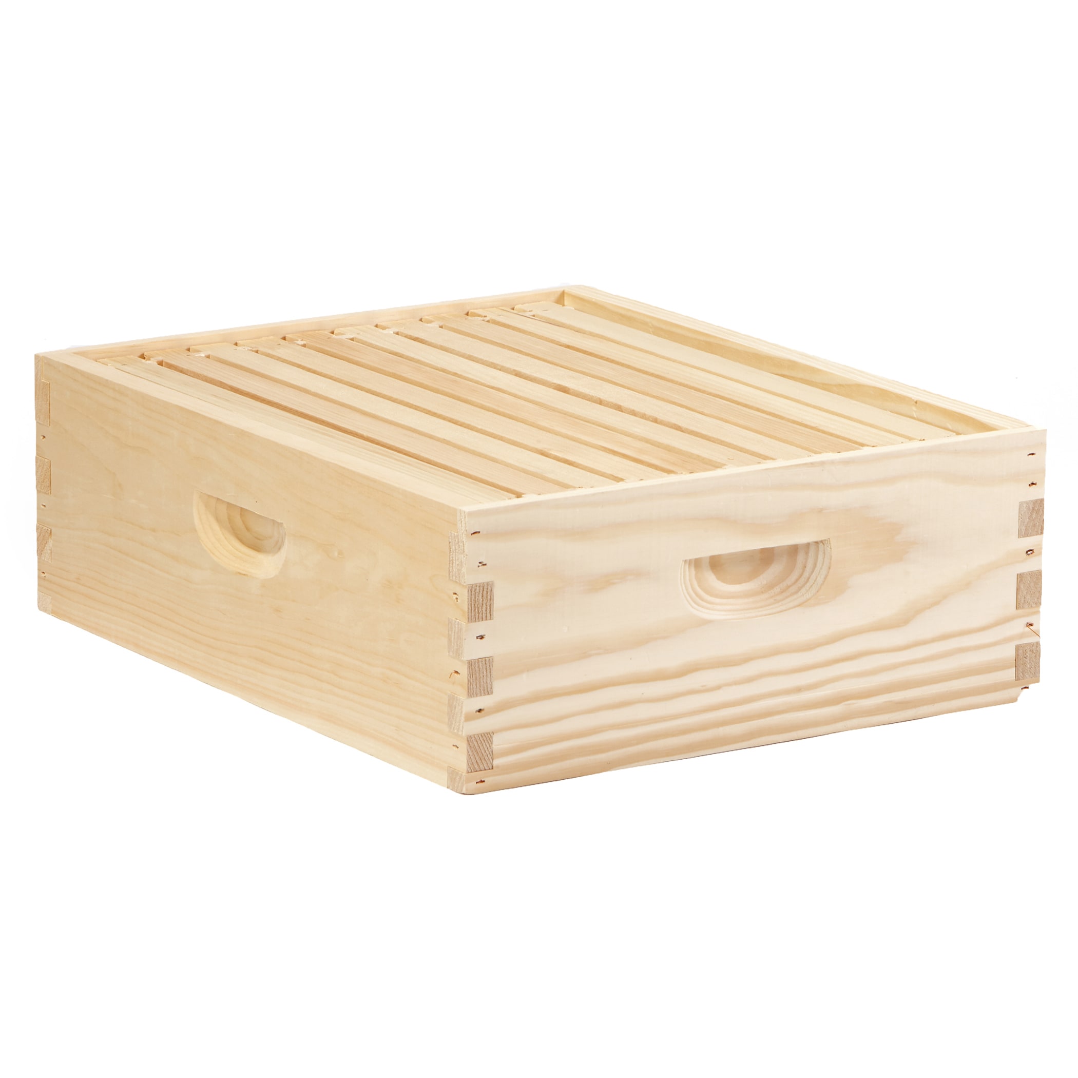 Harvest Lane Honey WWBCM-102 Medium Honey Super Box with 10 Frames /& Foundations