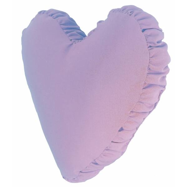 Shop Cotton Heart Pillow With Shirred Side Band Free Shipping On