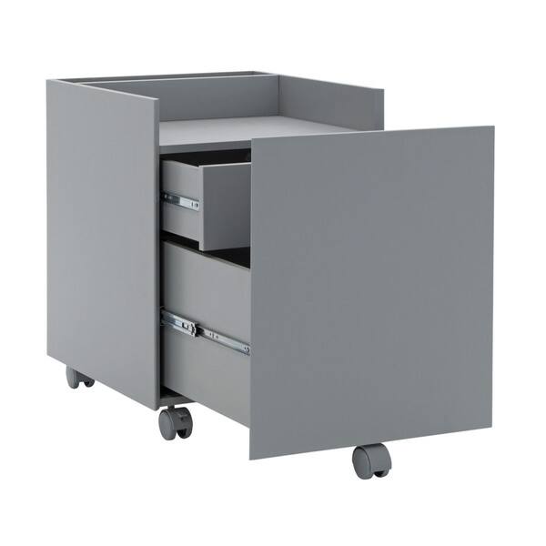 Shop Offex Workstation Mobile Storage Niche Vertical File Cabinet With Drawers Overstock 14065271