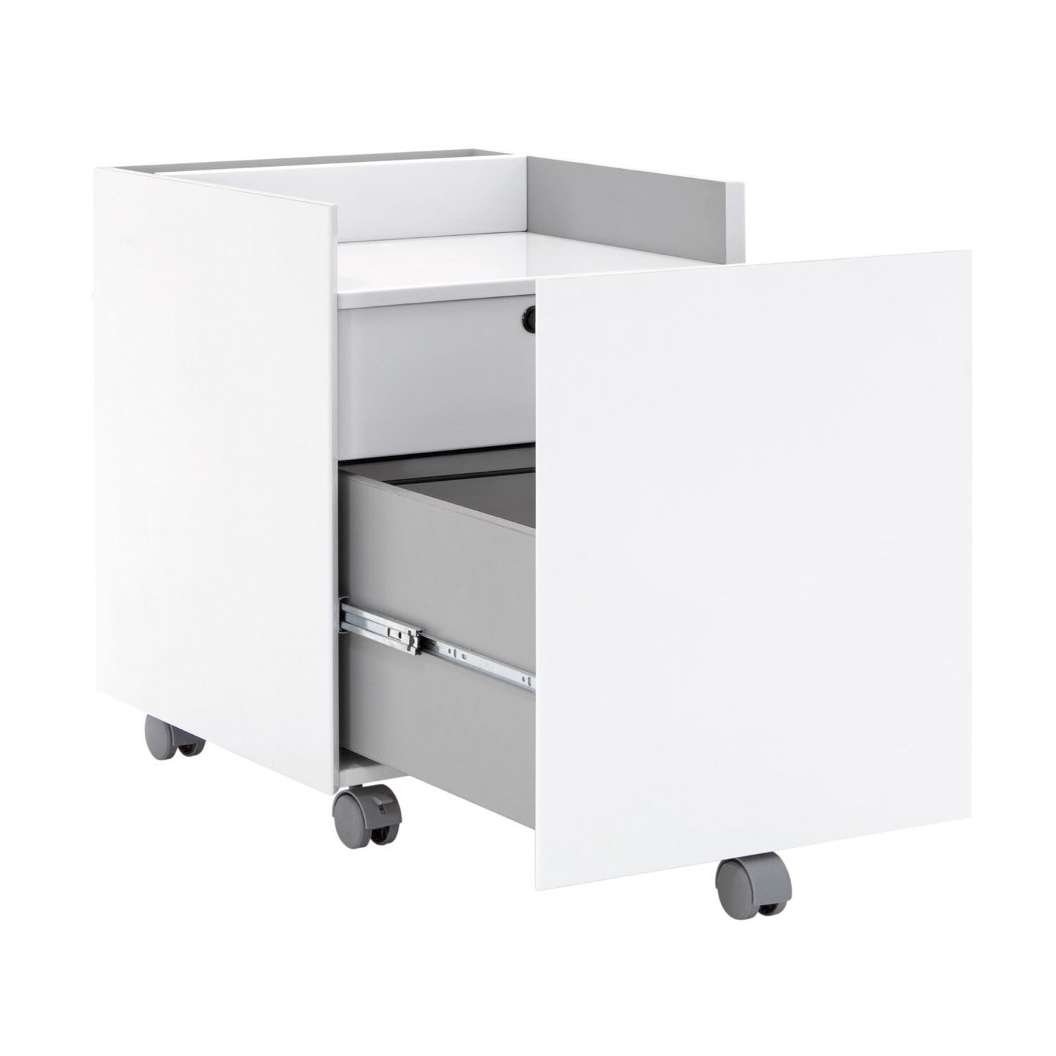 Shop Offex Workstation Mobile Storage Niche Vertical File Cabinet With Drawers Overstock 14065271