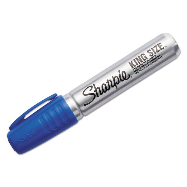 blue permanent marker pens