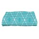 30 x 60-inch, Dots and Dashes, Geometric Print Bath Towel - Turquoise
