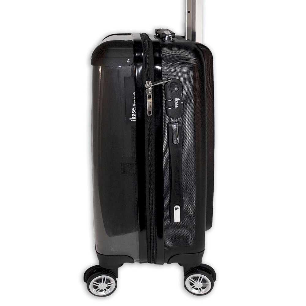 Ikase Hardside Spinner Luggage Skull Frida Kahlo Flower