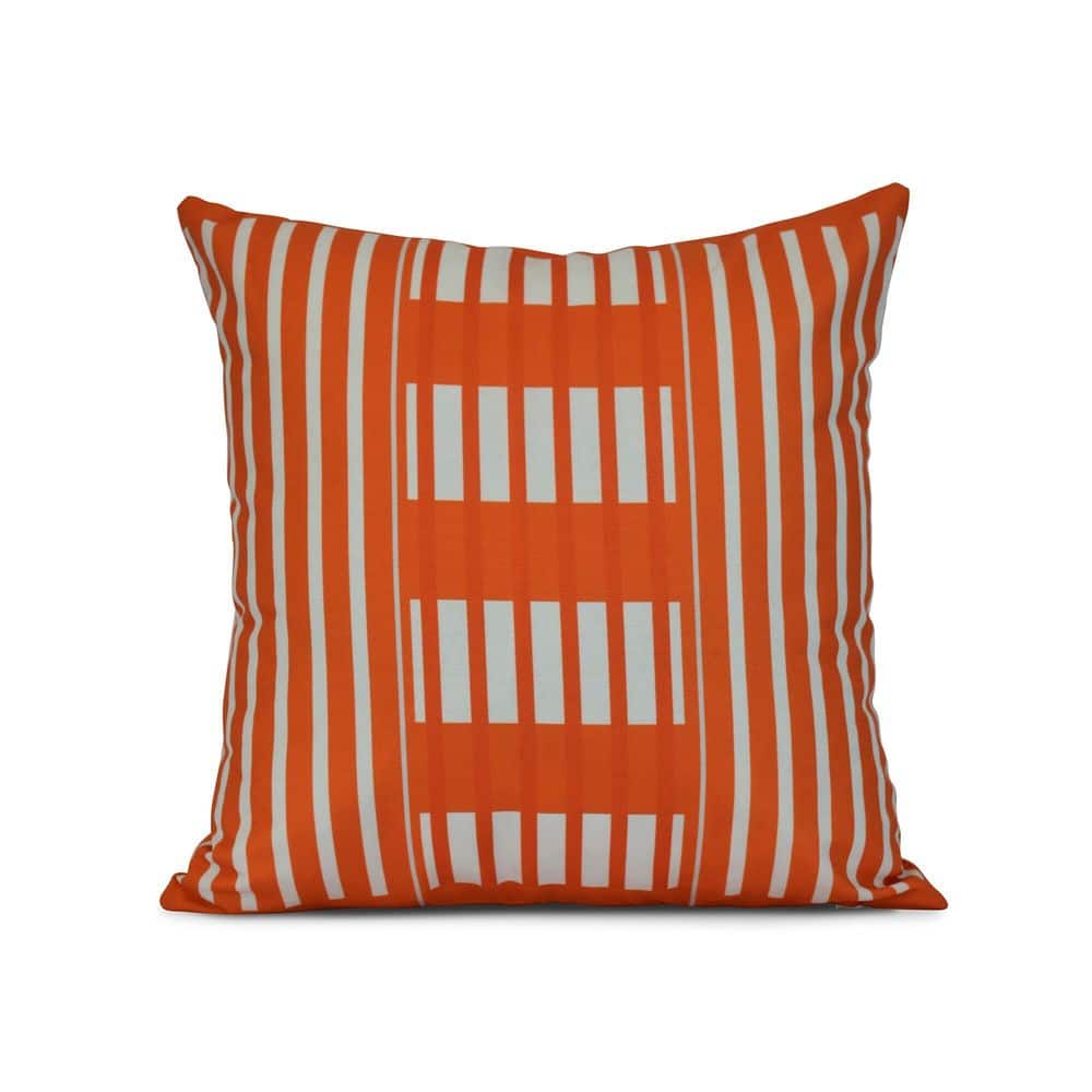 Beach Blanket Stripe Print Outdoor Pillow