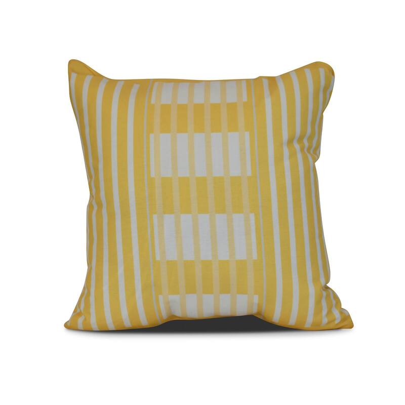 Beach Blanket Stripe Print Outdoor Pillow