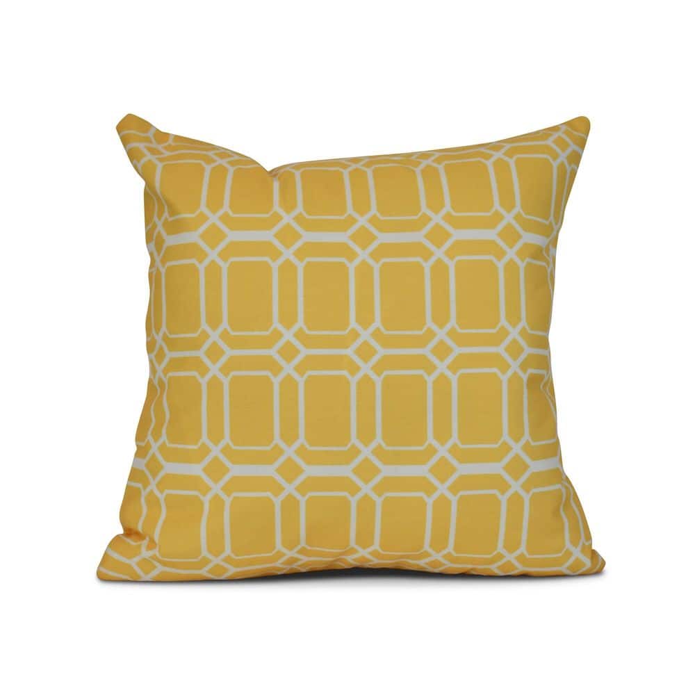 O the Fun Geometric Print Outdoor Pillow