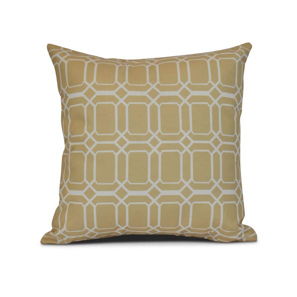 O the Fun Geometric Print Outdoor Pillow