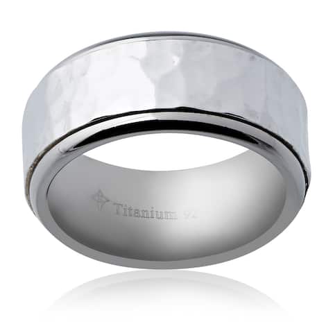 Men's Silver Plated Titanium 10-millimeter Band