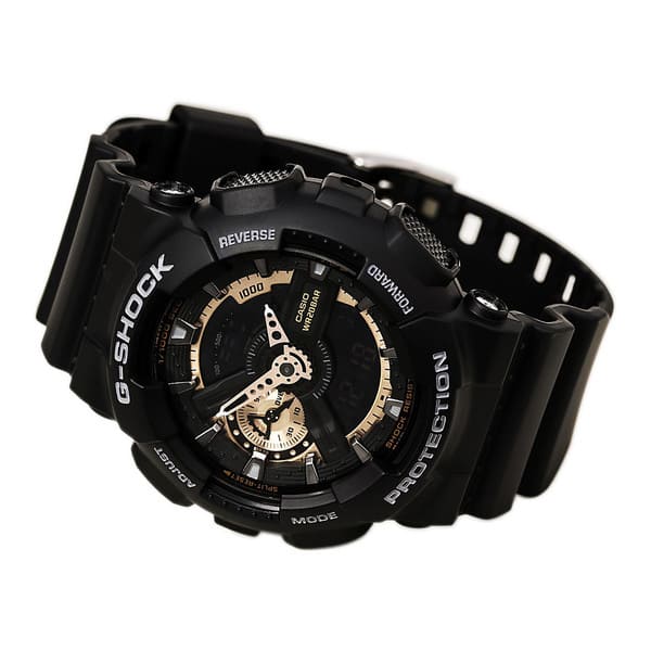 Casio G Shock Men S Ga110rg 1a Black Rubber Ana Digital Watch Overstock Com Shopping The Best Deals On Men S Watches