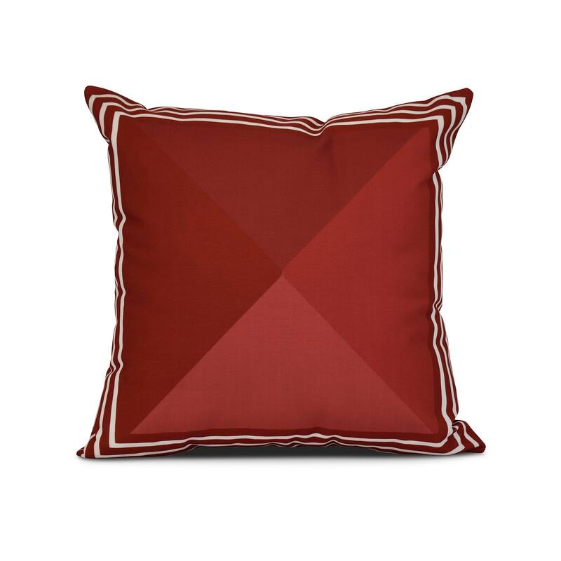 Nautical Angles Geometric Print Outdoor Pillow