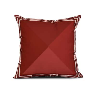 Nautical Angles Geometric Print Outdoor Pillow