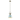 Golden Lighting Duncan Aged Brass Rod/Seafoam Shade Small Pendant